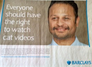 Barclays taps into the grumpy cat meme to share news of its free service for people who need helping navigating this new inter-web thingy